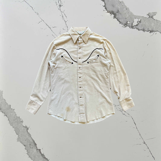 Creme Button-Up