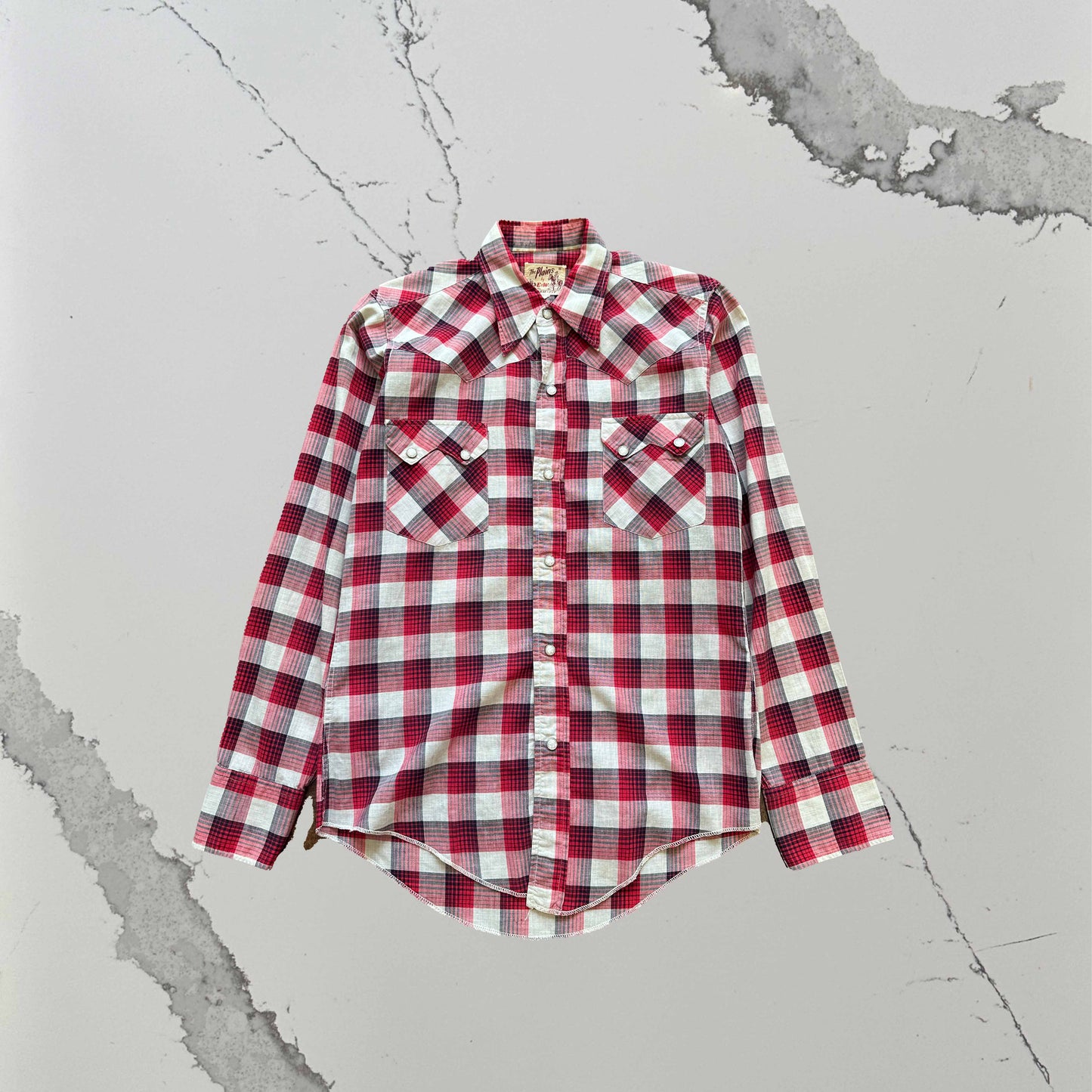 Red Plaid Button-Up